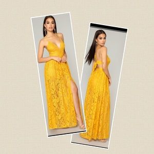 Women's lace maxi dress